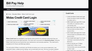 
                            8. Midas Credit Card Login | Bill Pay Help - Midas Card Portal