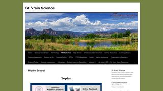 
Middle School | St. Vrain Science - St. Vrain Blogs  
