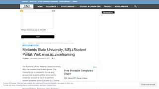 
                            5. Midlands State University, MSU Student Portal: Web.msu.ac ... - Msu Elearning Account Login