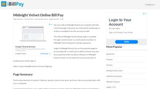 
                            7. Midnight Velvet Bill Pay Online, Login, Customer Service ... - Midnight Velvet Credit Card Portal