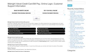 
                            5. Midnight Velvet Credit Card Bill Pay, Online Login, Customer ... - Midnight Velvet Credit Card Portal