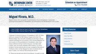 
                            6. Miguel Rivera, M.D. - Whatever your Orthopaedic need, we will ... - Kahan Pain Management Patient Portal