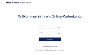 
                            1. Miles and More Online-Kartenkonto - Miles & More Kreditkarte - Lufthansa Online Kartenkonto Portal