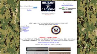 
                            7. MilitaryCAC's U.S. Navy CAC Resource page - Fltmps Cac Portal