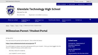 
                            1. Millennium Parent / Student Portal - Glendale Technology High School - Glendale High School Parent Portal