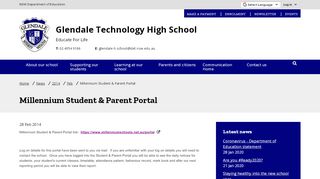 
                            2. Millennium Student & Parent Portal - Glendale Technology High School - Glendale High School Parent Portal