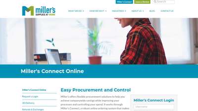 Miller's Connect Online  Miller's At Work