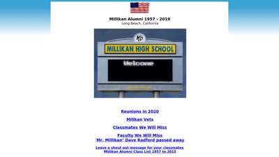 Millikan Alumni, Millikan High School, Long Beach, California