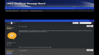 MILLIONAIRES BOARD change  CMKX Unofficial Message Board