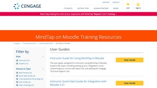 
                            8. MindTap on Moodle - Training Resources – Cengage - Dominican Moodle Portal