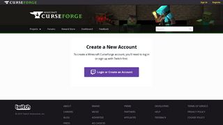 
                            1. Minecraft CurseForge - Curse Account Sign Up