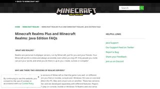 
Minecraft Realms Plus and Minecraft Realms: Java Edition ...  

