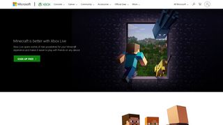 
Minecraft Sign Up | Xbox  
