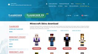 
                            6. Minecraft Skins download [TLauncher] - Tlauncher Login