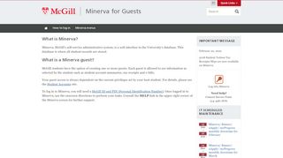 
                            8. Minerva for Guests - McGill University - Mcgill Minerva Student Portal