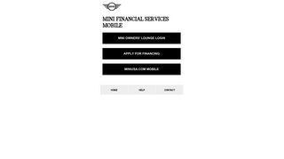 MINI FS Mobile - Login - Mini Cooper Finance Portal