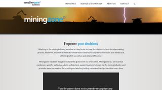 
                            2. Mining | Weatherzone for Business - Miningzone Login