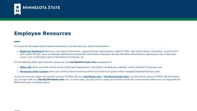 Minnesota State - Employee Resources