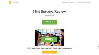 
                            7. Mint Surveys Review for Aussies | 2019 Paid Survey Reviews ... - Mint Surveys Portal