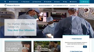 
Mission Health: Home  

