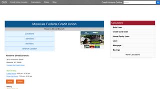 
                            5. Missoula Federal Credit Union - Missoula, MT at 2610 N ... - Missoula Federal Credit Union Online Portal