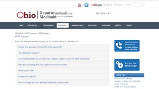
MITS Support - Ohio Department of Medicaid - Ohio.gov
