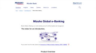 
                            2. Mizuho Global e–Banking - Mizuho Bank - Mizuho Online Banking Login