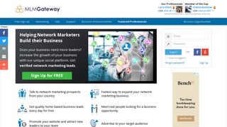 
MLM Gateway: Free Home Based Business Leads Generation
