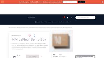 MM.LaFleur Bento Box - Hello Subscription