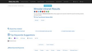 
                            4. Mmodal intranet Results For Websites Listing - SiteLinks.Info - Mmodal Intranet Portal