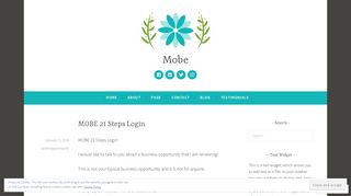 
                            1. MOBE 21 Steps Login – Mobe - 21 Step Business Portal