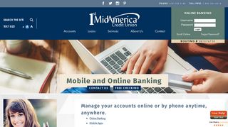 
Mobile and Online Banking - 1st MidAmerica Credit Union  
