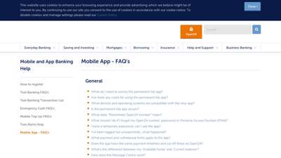 Mobile App FAQs  permanent tsb