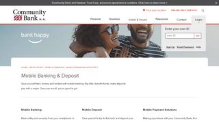 Mobile Banking & Deposit - Community Bank, NA - Community Bank Na Mobile Portal