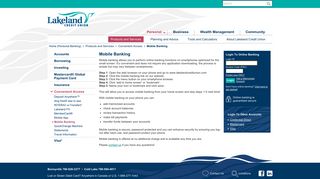 
                            6. Mobile Banking - Lakeland Credit Union - Lakeland Credit Union Online Banking Portal