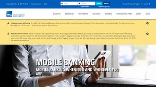 
                            6. Mobile Banking - MAX Credit Union - Max Online Banking Portal