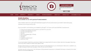 
                            5. Mobile Banking - USSCO - Ussco Federal Credit Union Portal