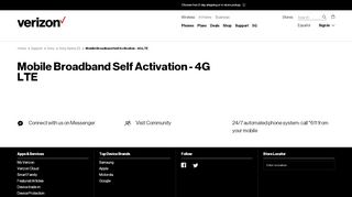 
                            4. Mobile Broadband Self Activation - 4G LTE | Verizon Wireless - Verizon Wireless Mobile Broadband Portal