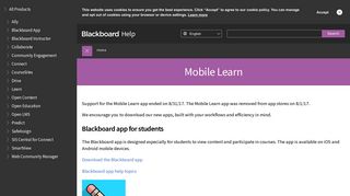 
                            8. Mobile Learn | Blackboard Help - Rasmussen Student Portal Blackboard