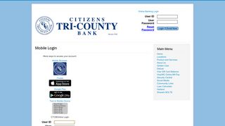 
                            1. Mobile Login - Citizens Tri-County Bank - Citizens Tri County Bank Mobile Portal