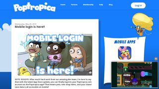 
                            7. Mobile login is here!! - Poptropica Creators' Blog - Poptropica Sign In Game