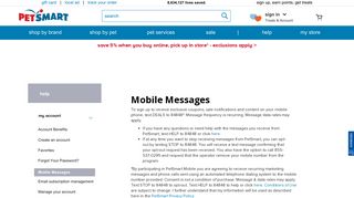 
                            5. Mobile Messages | PetSmart - Petsmart Email Sign Up