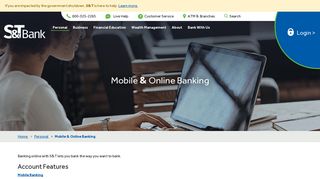 Mobile & Online Banking | S&T Bank - S And T Bank Online Portal