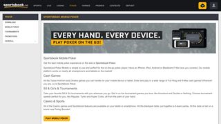 
                            3. Mobile Poker - Sportsbook - Sportsbook Ag Mobile Portal