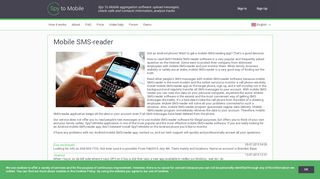 
                            8. Mobile SMS-reader - Spy To Mobile aggregation software