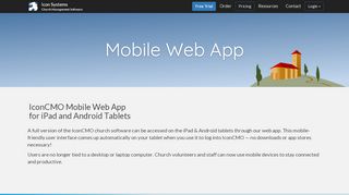 
                            7. Mobile Web Application | IconCMO Church Management and ... - Icon Church Software Portal