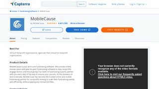 
                            7. MobileCause Reviews and Pricing - 2020 - Capterra - Mobile Cause Portal
