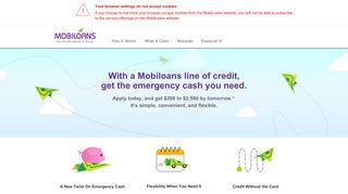 
                            6. Mobiloans Credit: New Twist on Emergency Cash Loans - Sky Trail Cash Account Portal