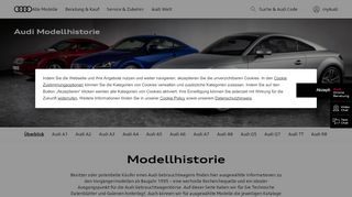 
                            7. Modellhistorie > Kundenbereich > Audi Deutschland - Audi Technik Portal