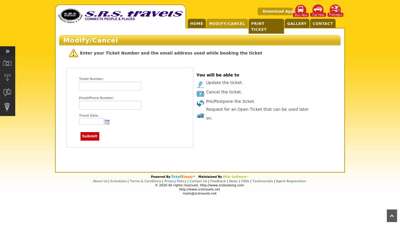 
                            7. Modify Ticket SRS Travels and Logistics Private Limited